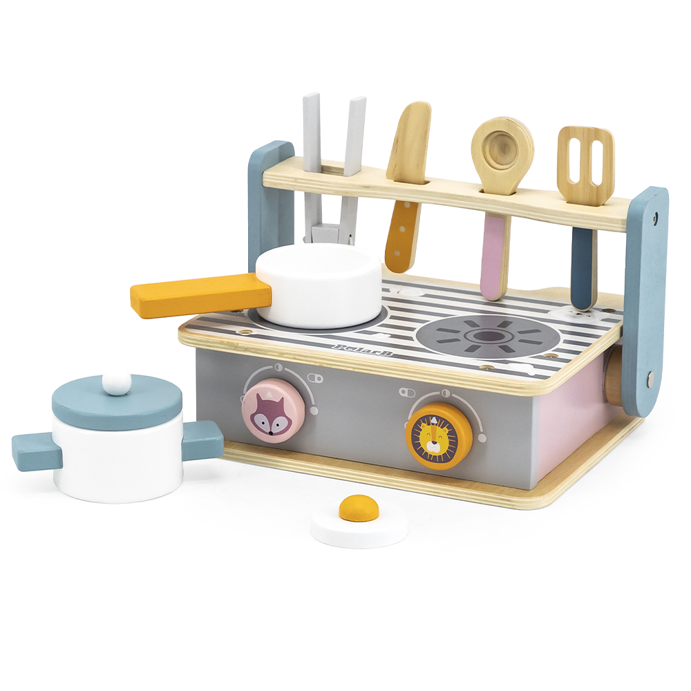 Viga Toys PolarB Cuisine & Grille en Bois 24M+