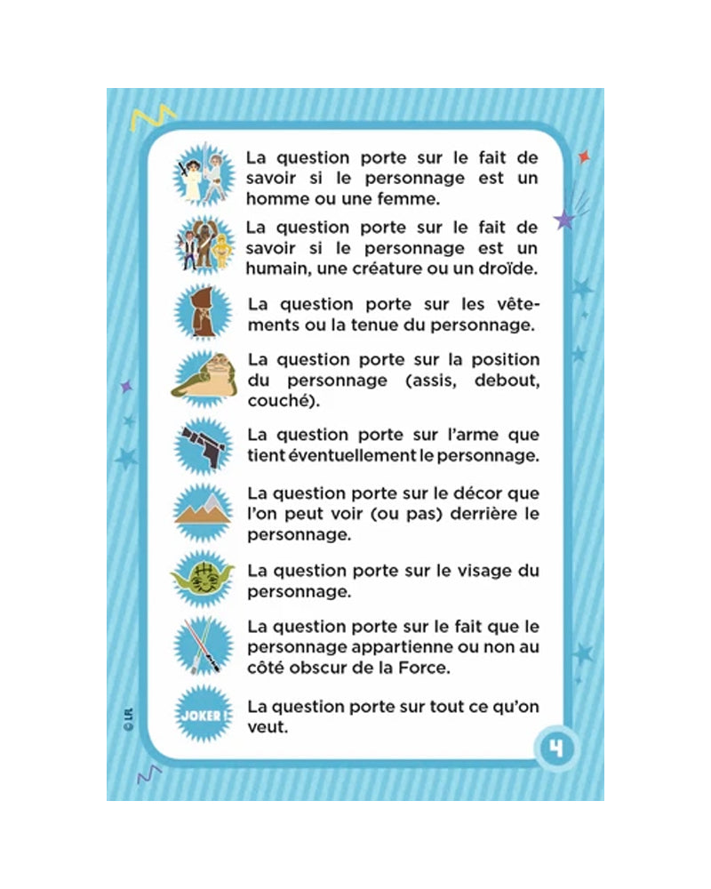 Juego de cartas de Star Wars: ¡quién eres! 6A+