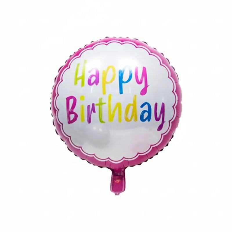 Ballon Aluminium Happy Birthday Rose – 45cm