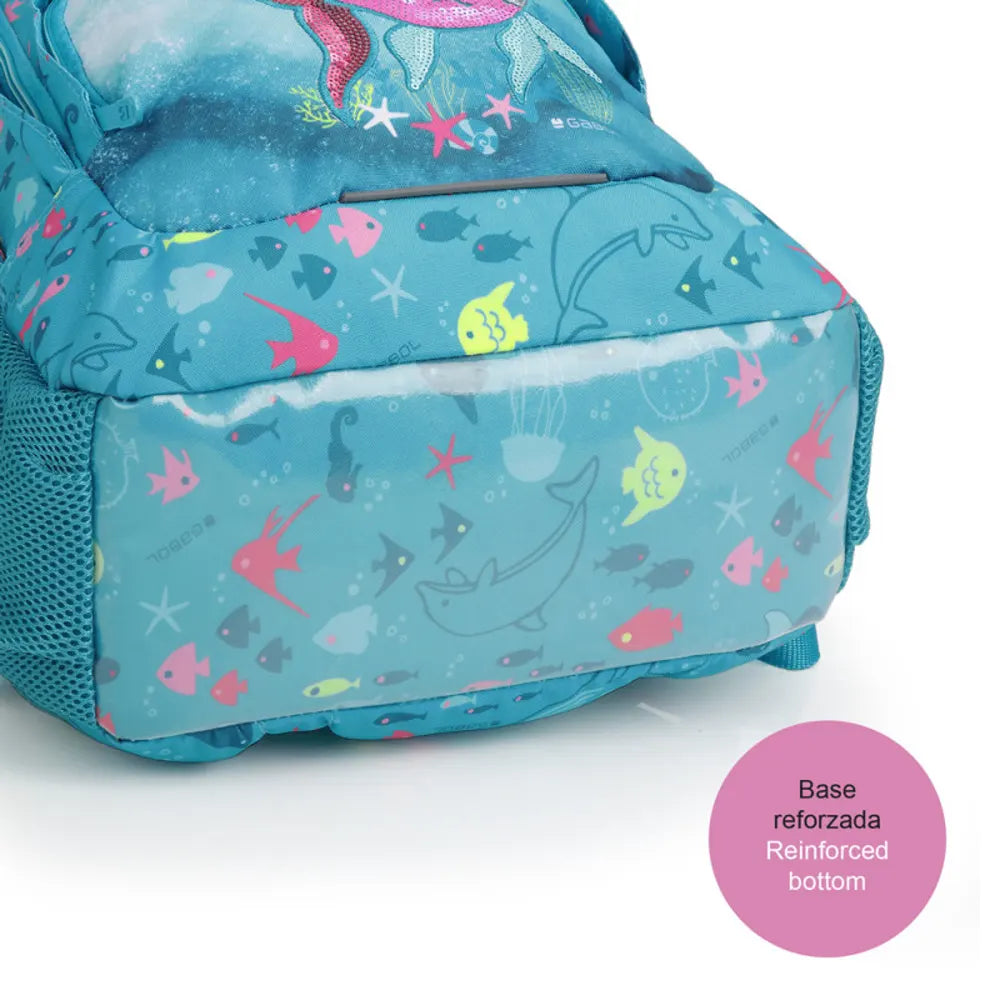 Gabol ACQUA – Sac à Dos Enfant Grand Format 3 Compartiments