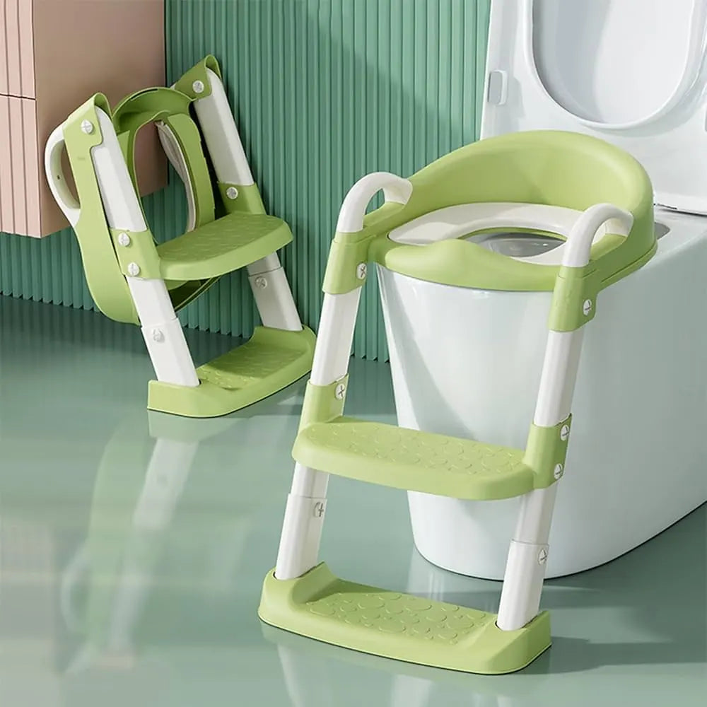 Réducteur de Toilette Pliable avec Échelle
