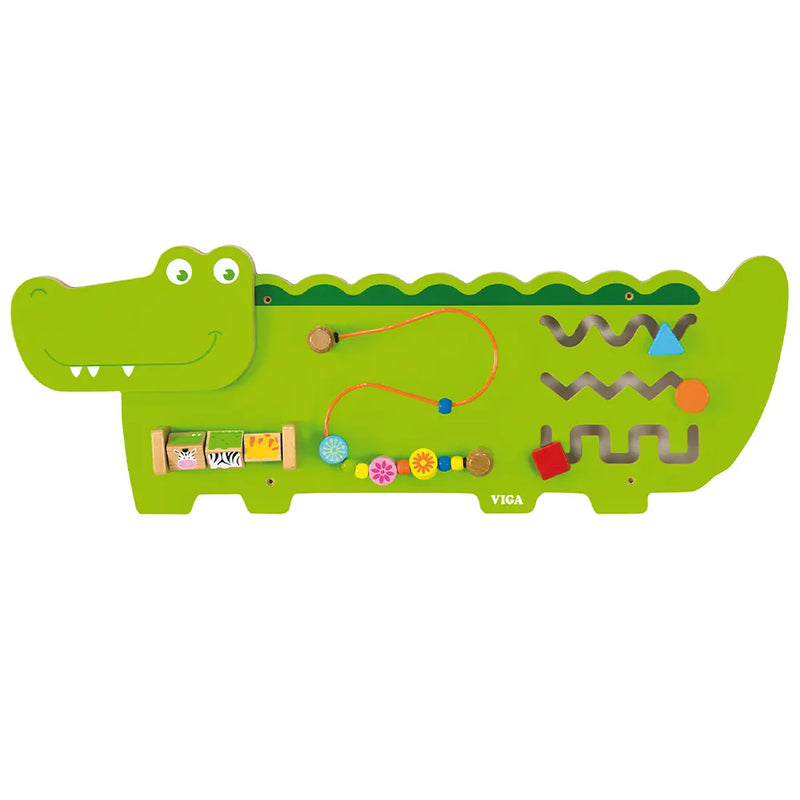 Viga Toys Crocodile Wall Activity Toy 18M+