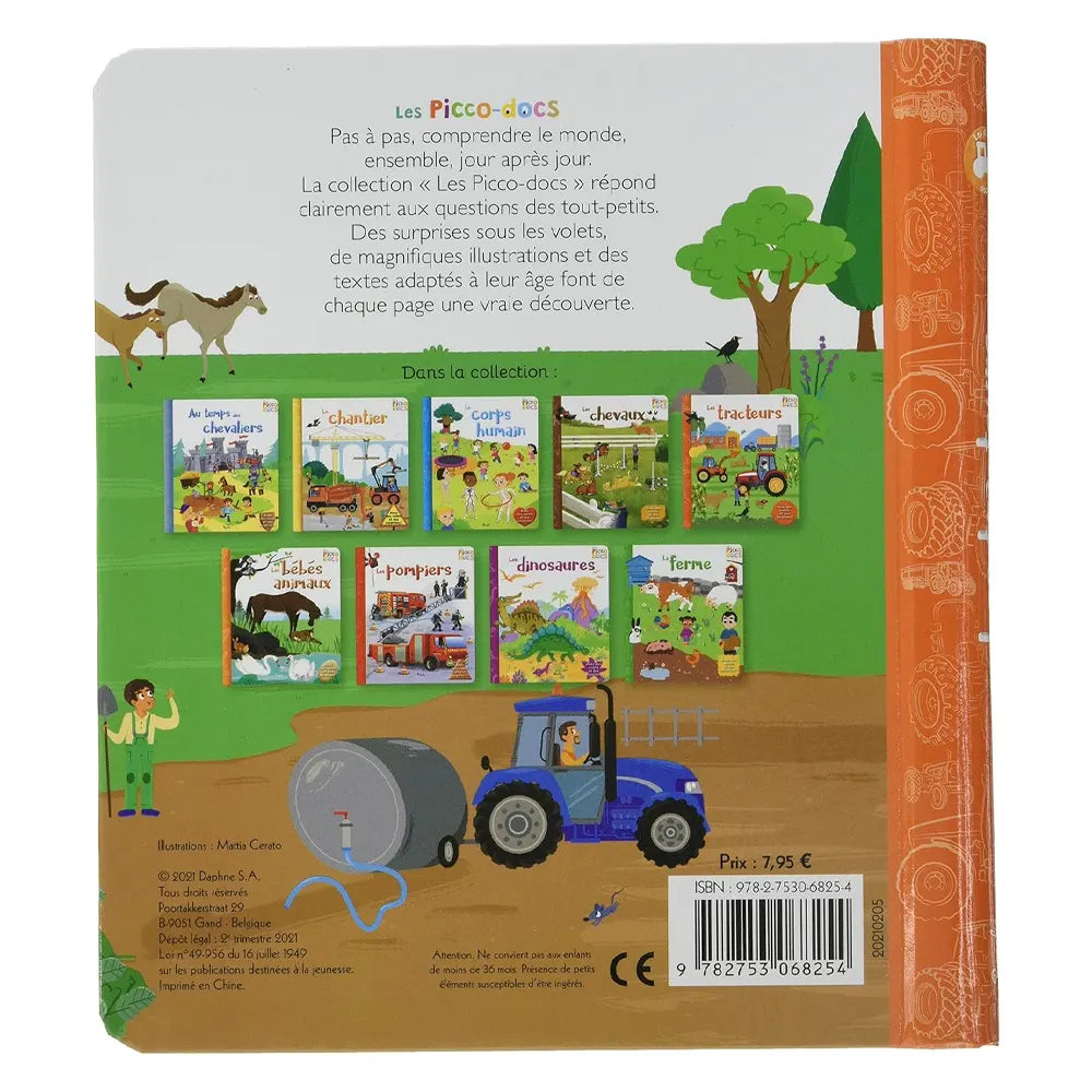 Piccolia Livre Les Picco-Docs - Les Tracteurs