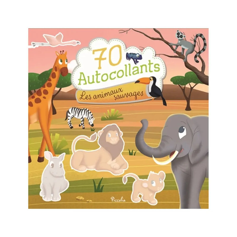 Piccolia Animales Salvajes 70 Pegatinas