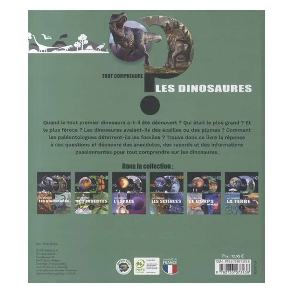 Piccolia Livre Tout Comprendre - Les Dinosaures