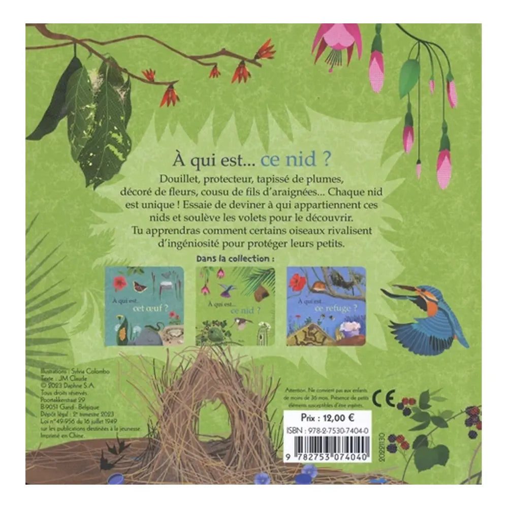 Piccolia Livre À Qui est ce Nid ? - Oiseau