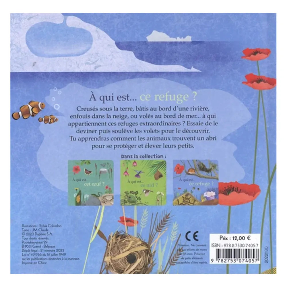 Piccolia Livre À Qui est ce Refuge ? - Animaux 