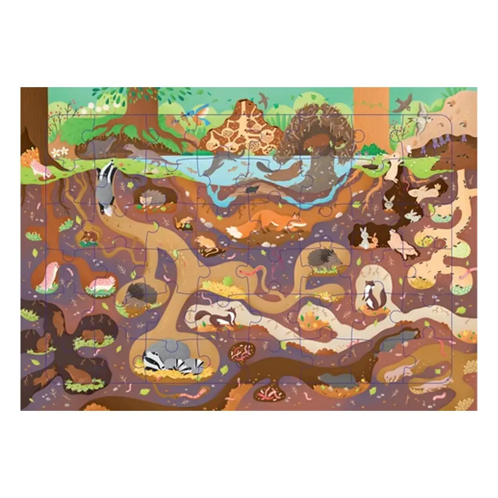 Piccolia Puzzle 48 Pièces Sous la Terre - 4A+ 
