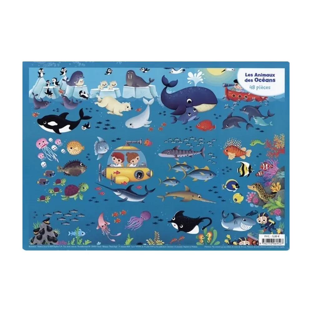 Piccolia Puzzles Les animaux des Océans 48 Pièces - 4A+