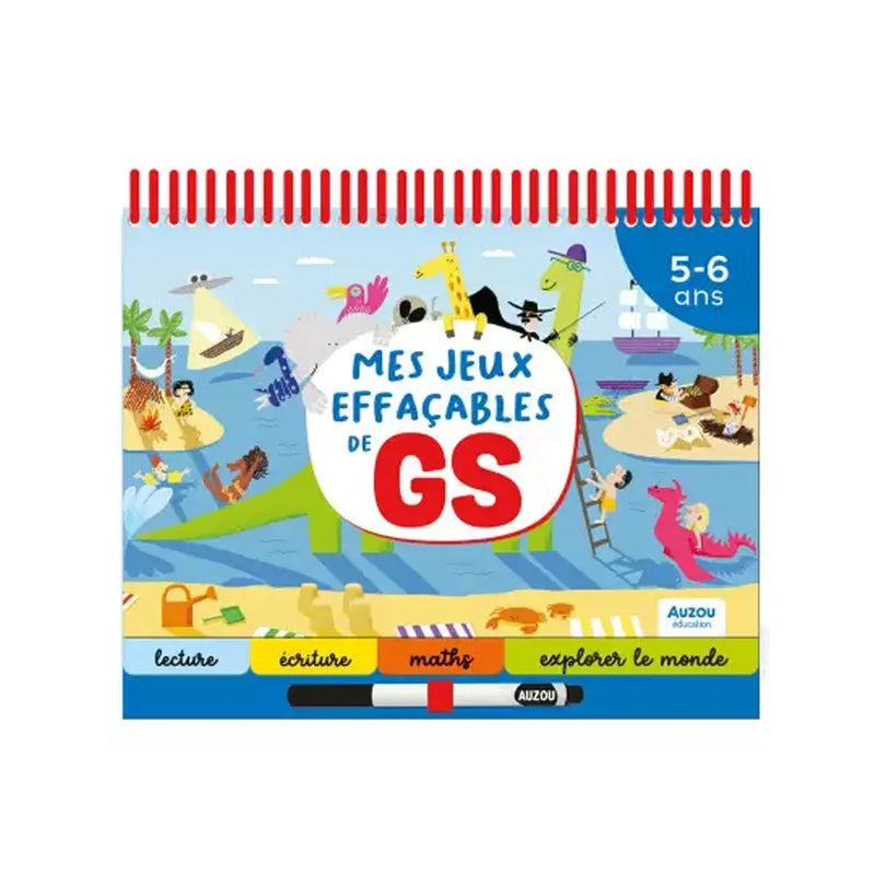 Auzou Éducation Mes Jeux Effaçables de GS