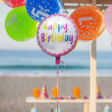 Ballon Aluminium Happy Birthday Rose – 45cm