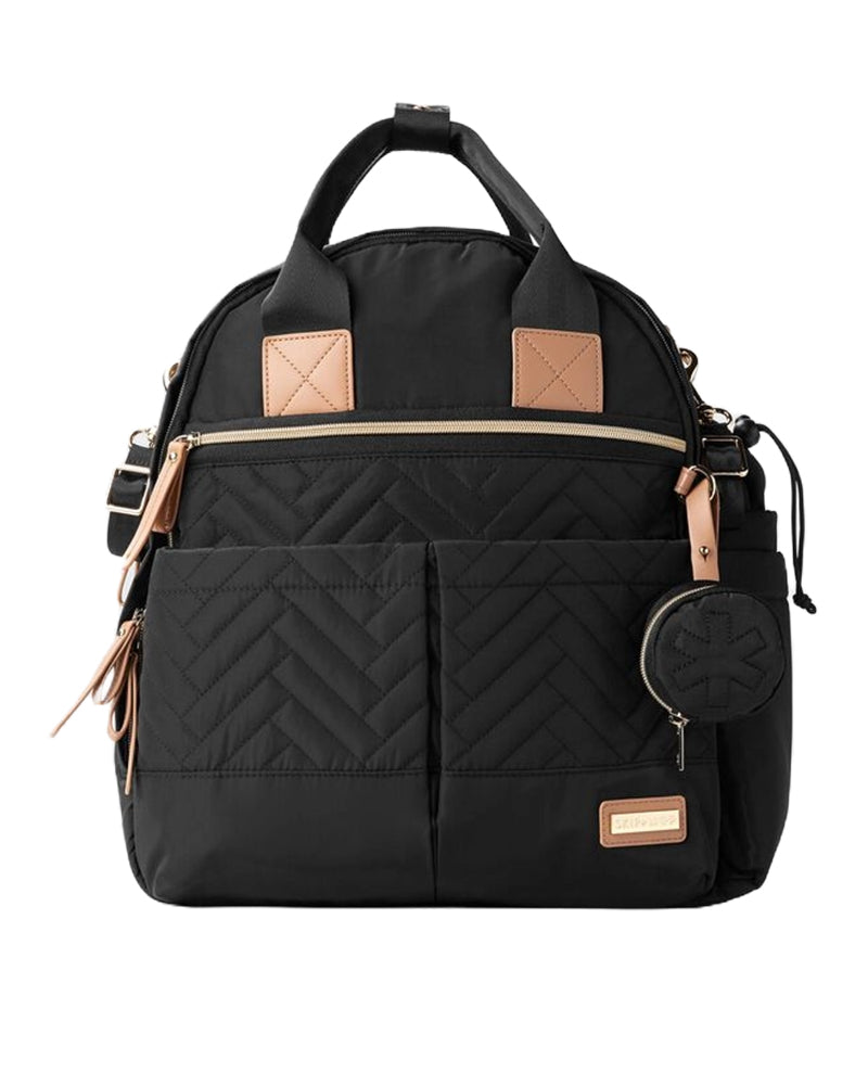 Skip Hop - Mochila para pañales 6 en 1, color negro