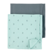 Lot de 2 couvertures gaufrées pour bébé - Garçon