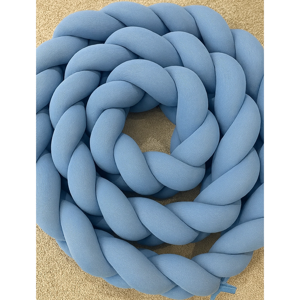 Babymat Tour de Lit Tressé - Bleu Foncé