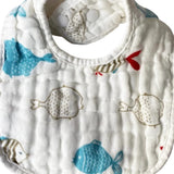 Lot de 2 Bavoirs Babtymat - Ananas & Poisson