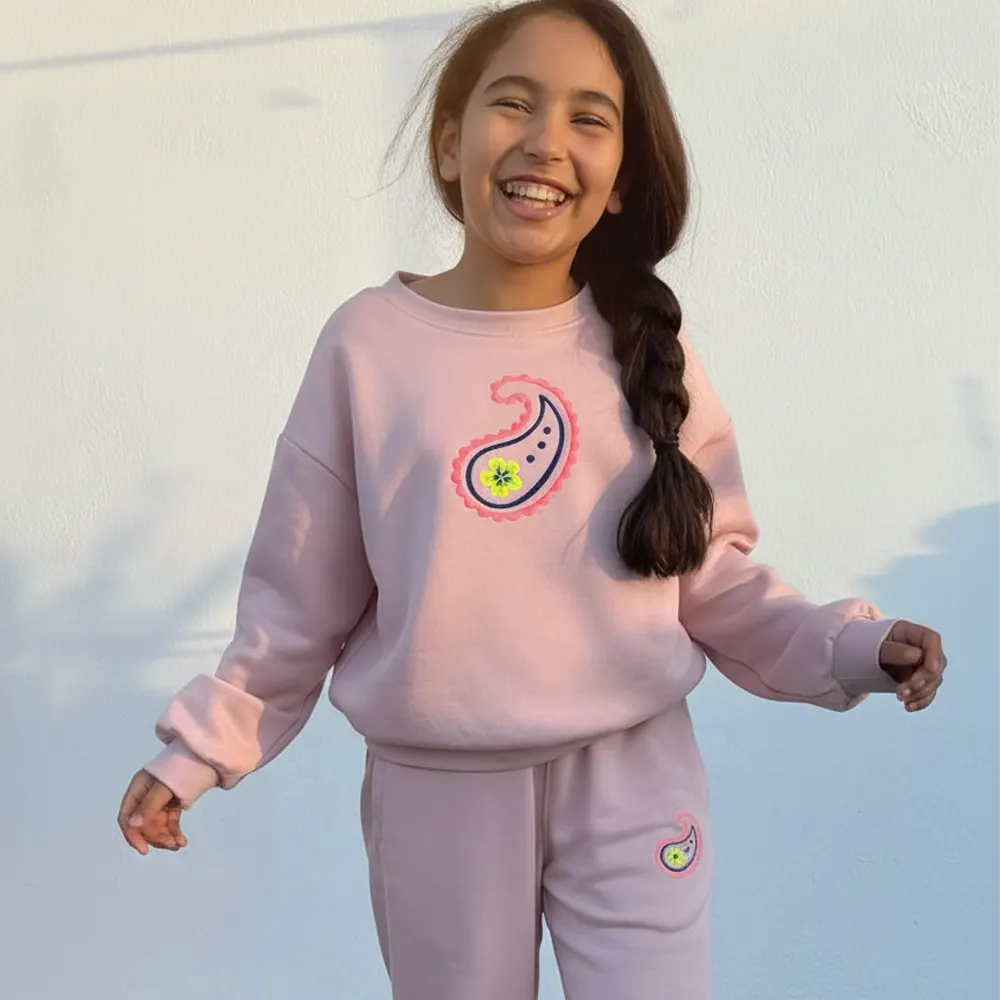 Maïcha Conjunto de Felpa Holi – Rosa Empolvado