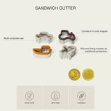 Lot de 4 Emporte-Pièces pour Sandwich - Véhicules