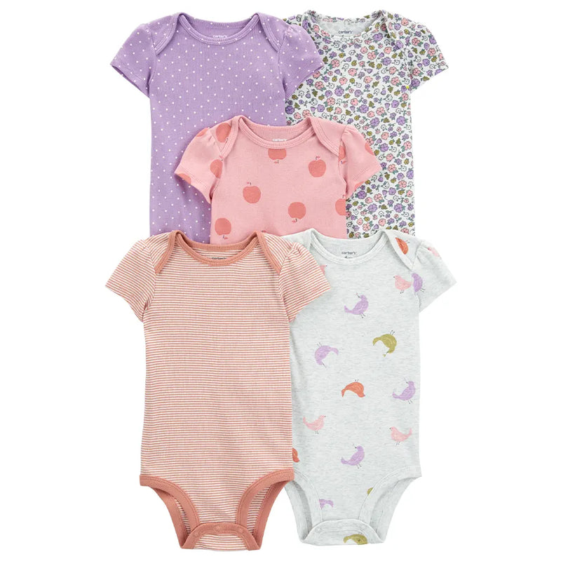 Carter's Pack de 5 bodis de manga corta - Multicolor
