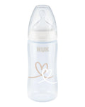 Nuk PP Bottle 300ml silicone nipple 0-6 months - Beige Heart