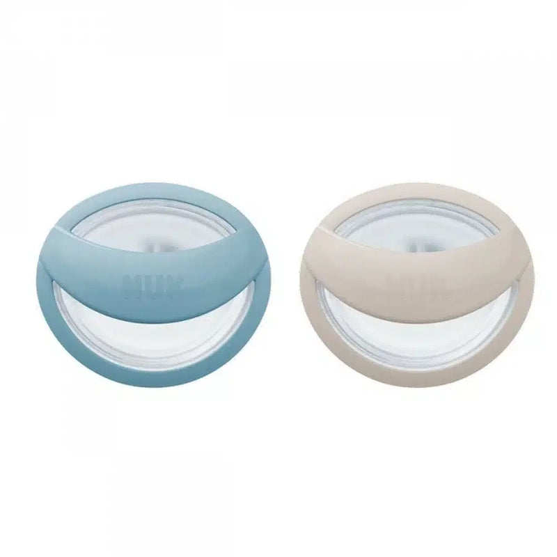 NUK Set of 2 MommyFeel Pacifiers 0-9M - Grey & Blue