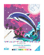 Peinture Au Numéro - Dauphins- Cahier Avec Palette Et Pinceau