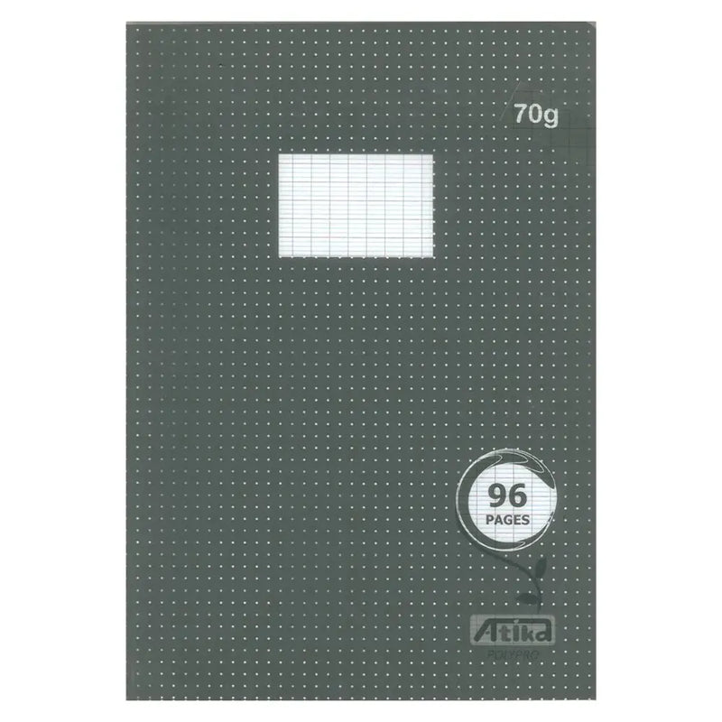 Atika Stitched Notebook A4 96 Pages Seyès 70g - Grey