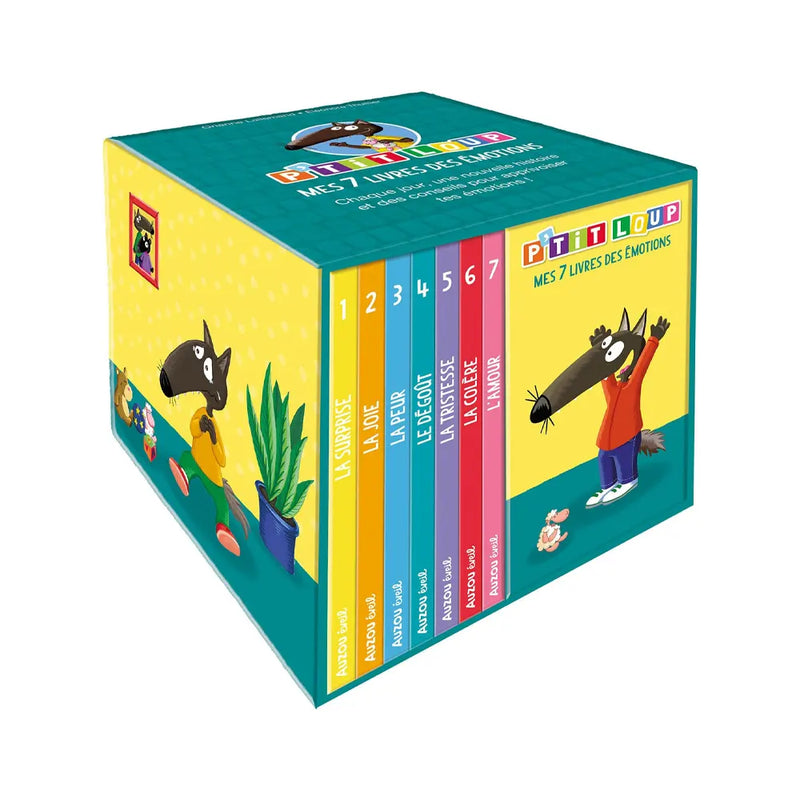 Biblioteca Auzou P'tit Loup - Mis 7 libros de emociones