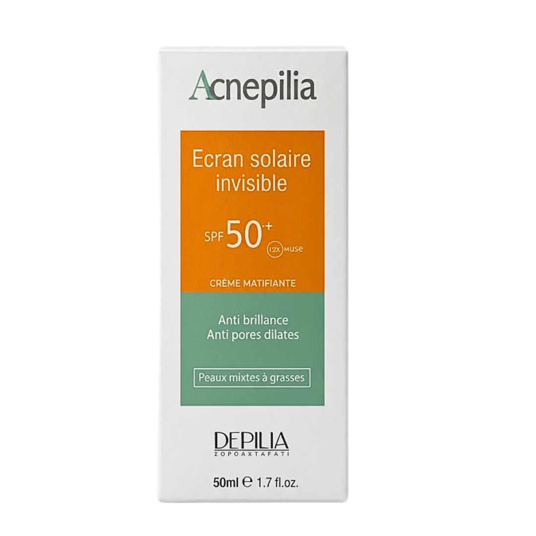 Acnepilia Crème Solaire Invisible SPF50+ 50 ml – tube