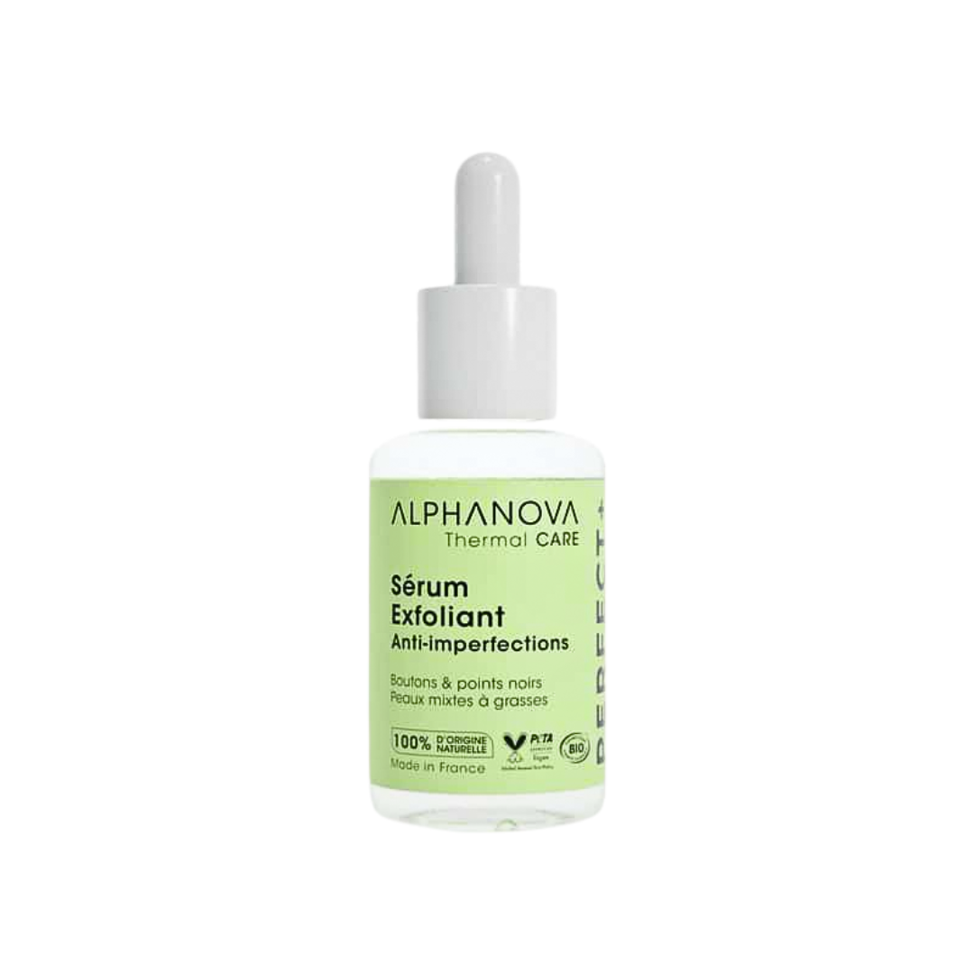 Sérum exfoliant anti-imperfections Perfect+ Alphanova 30 ml – emballage