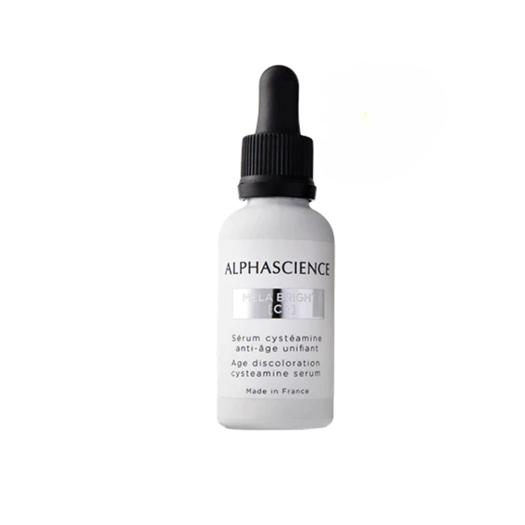 Flacon du sérum anti-taches Alphascience Mela Bright C+ 30 ml
