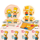 Pack de Cumpleaños 51 Piezas - Los Simpson