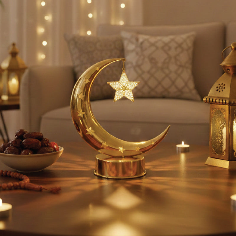 Decorative LED Lamp with Sound – Moon & Star