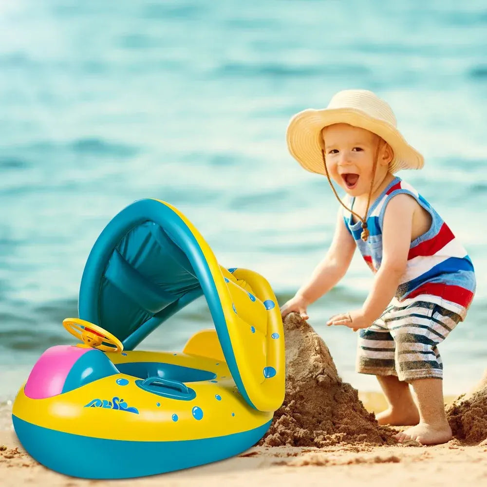 Flotador para bebé con parasol - 12 meses o más