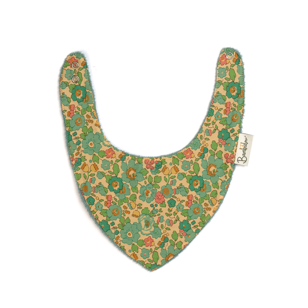 Bambidou Bavoir Bandana - Vert Betsy Liberty
