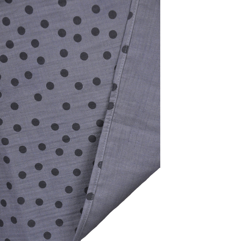 Bambidou Tablier d'allaitement en Gaze de coton - Gris à pois