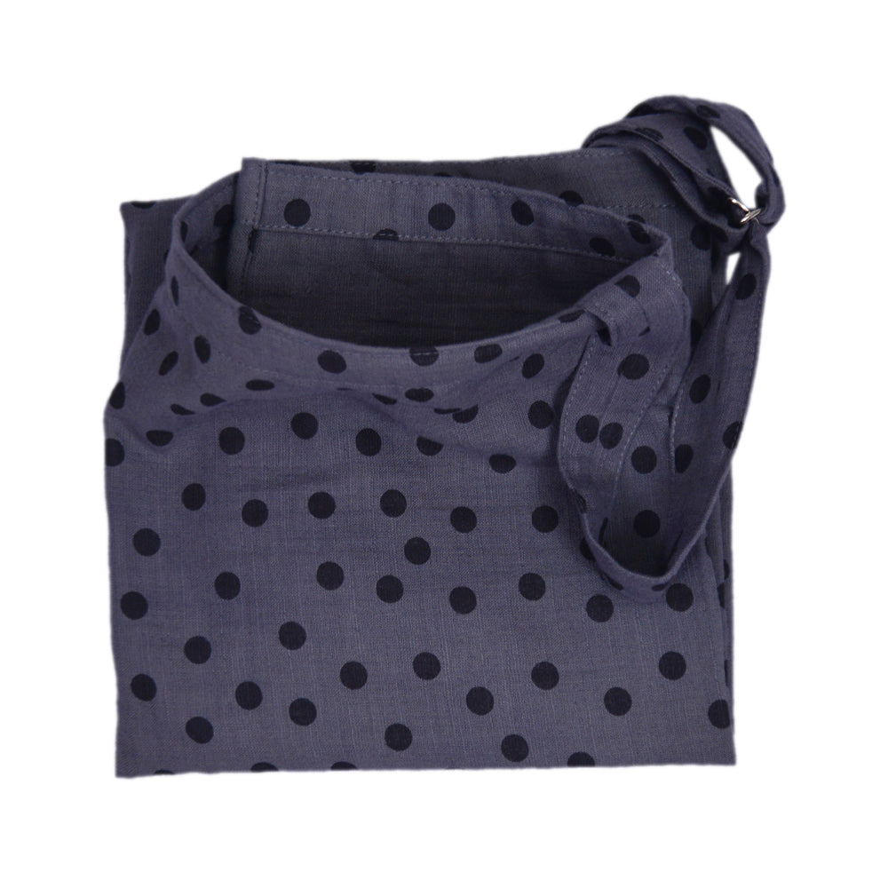 Bambidou Tablier d'allaitement en Gaze - Gris à pois