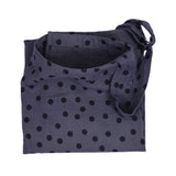 Bambidou Tablier d'allaitement en Gaze - Gris à pois