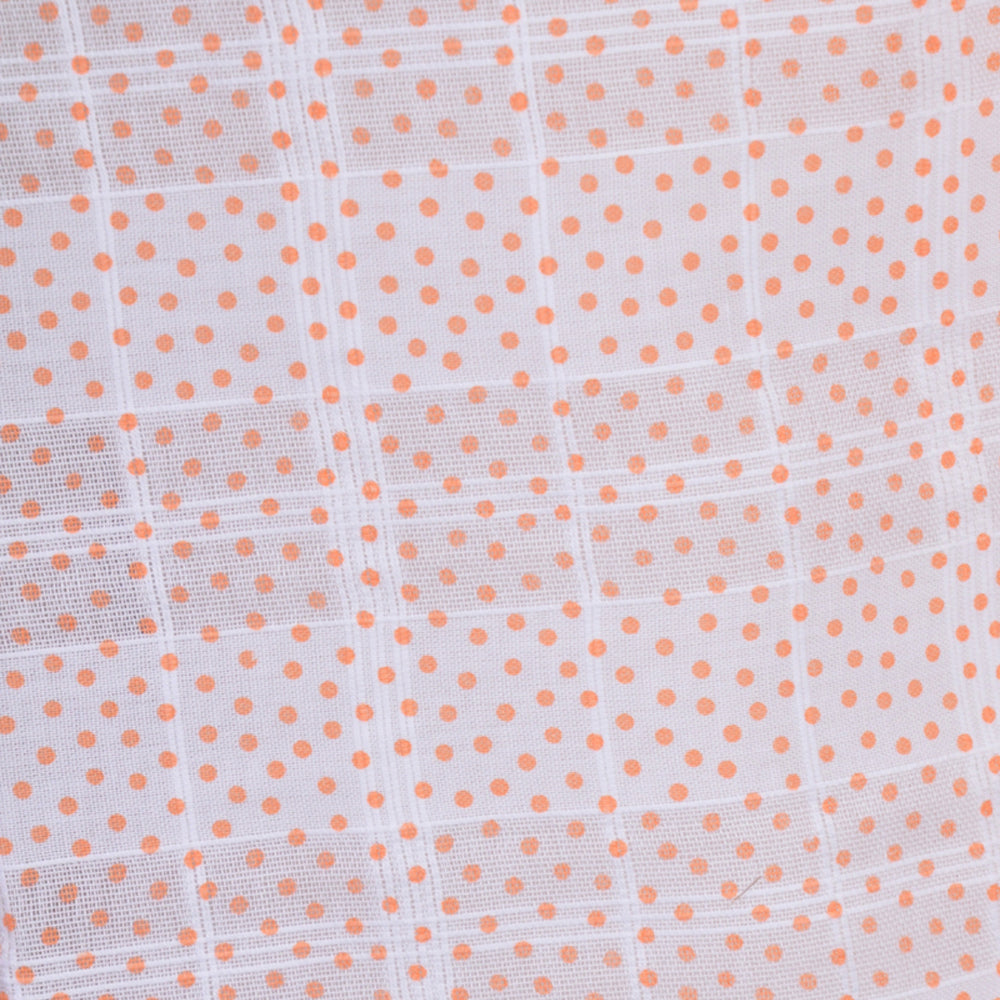 Bambidou Tablier d'allaitement en Gaze - À pois orange