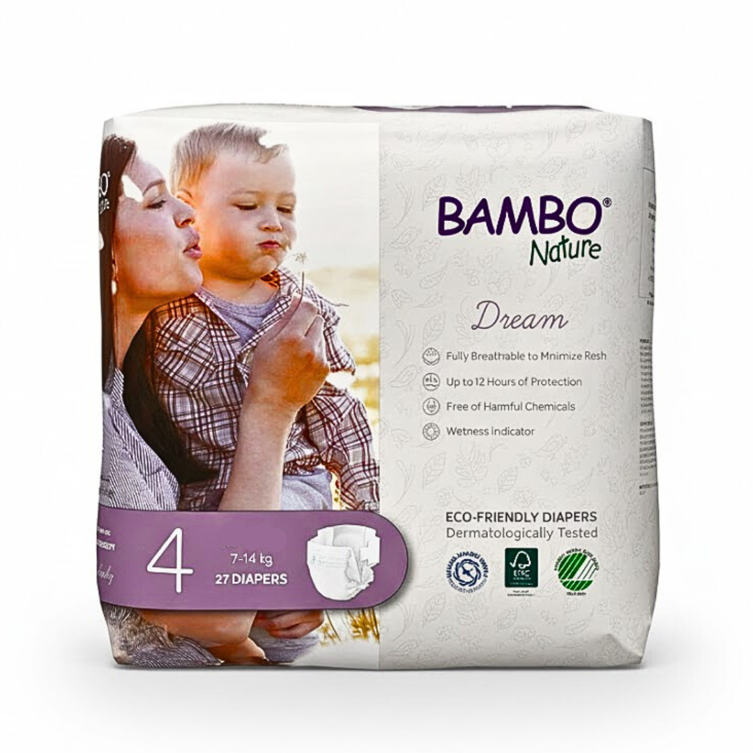 Paquet de couches Bambo Nature Dream taille 4, 7-14 kg