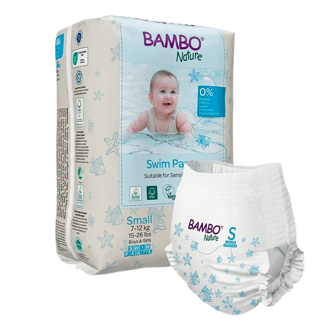 Bambo Nature Swim Pants couches de bain taille S 7-12 kg – paquet de 12
