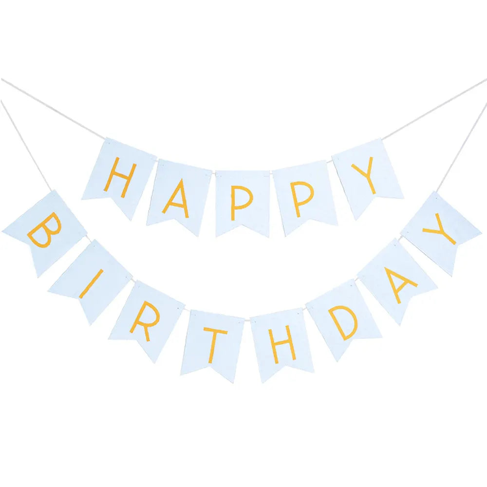 Banner de Feliz Cumpleaños – Azul claro