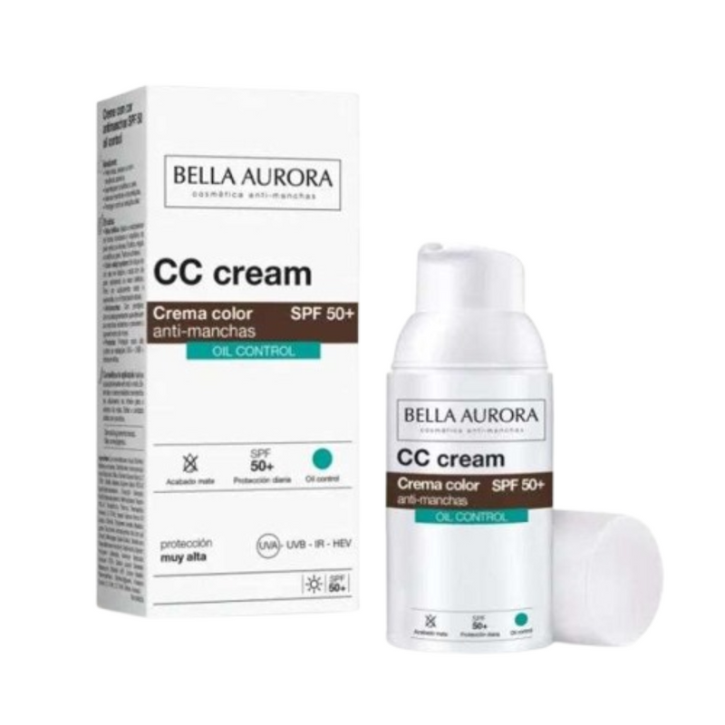 Bella Aurora CC cream Antimanchas Control de Grasa SPF 50+ 30 ml