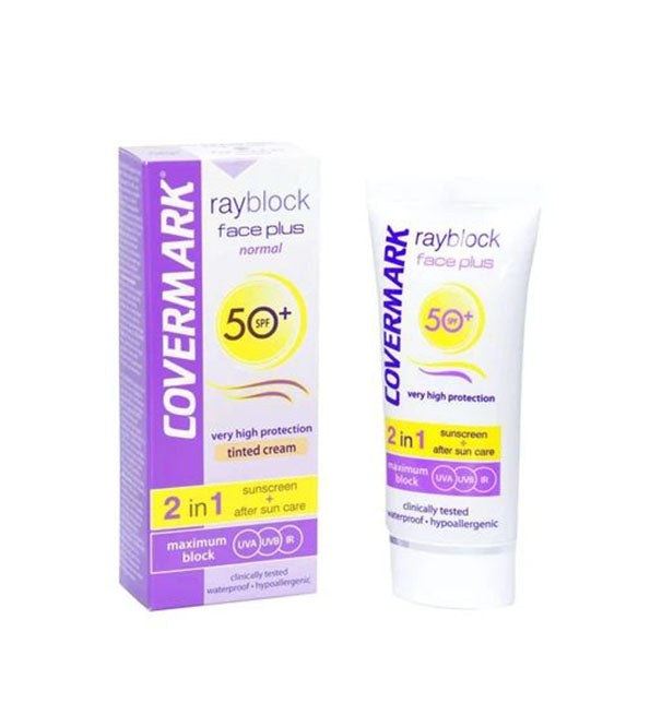 Covermark rayblock face plus tinte graso acneico spf50+ 50ml
