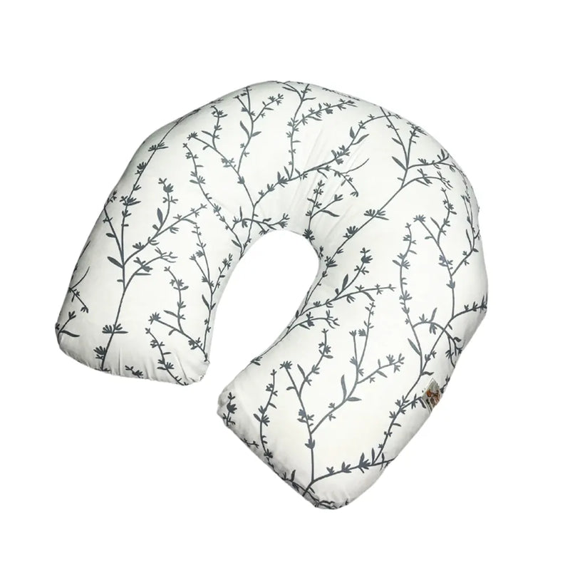 BébéYo Nursing Pillow - Gray Branch on White
