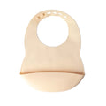 YUMMY Bavoir en Silicone avec Poche 4M+ - Vanille