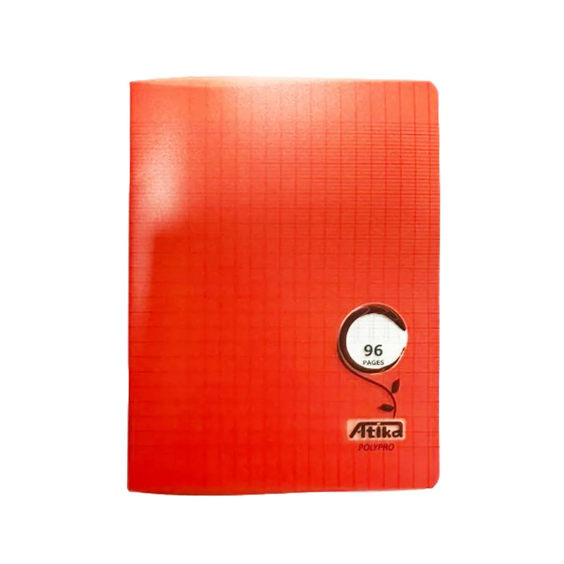 Atika Stitched Notebook Small Format 96 Pages Seyès 90g - Red