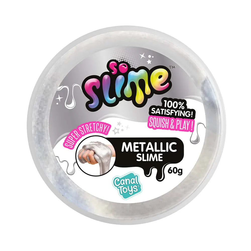 Canal Toys Pot de Slime – Argenté Métallique 6A+
