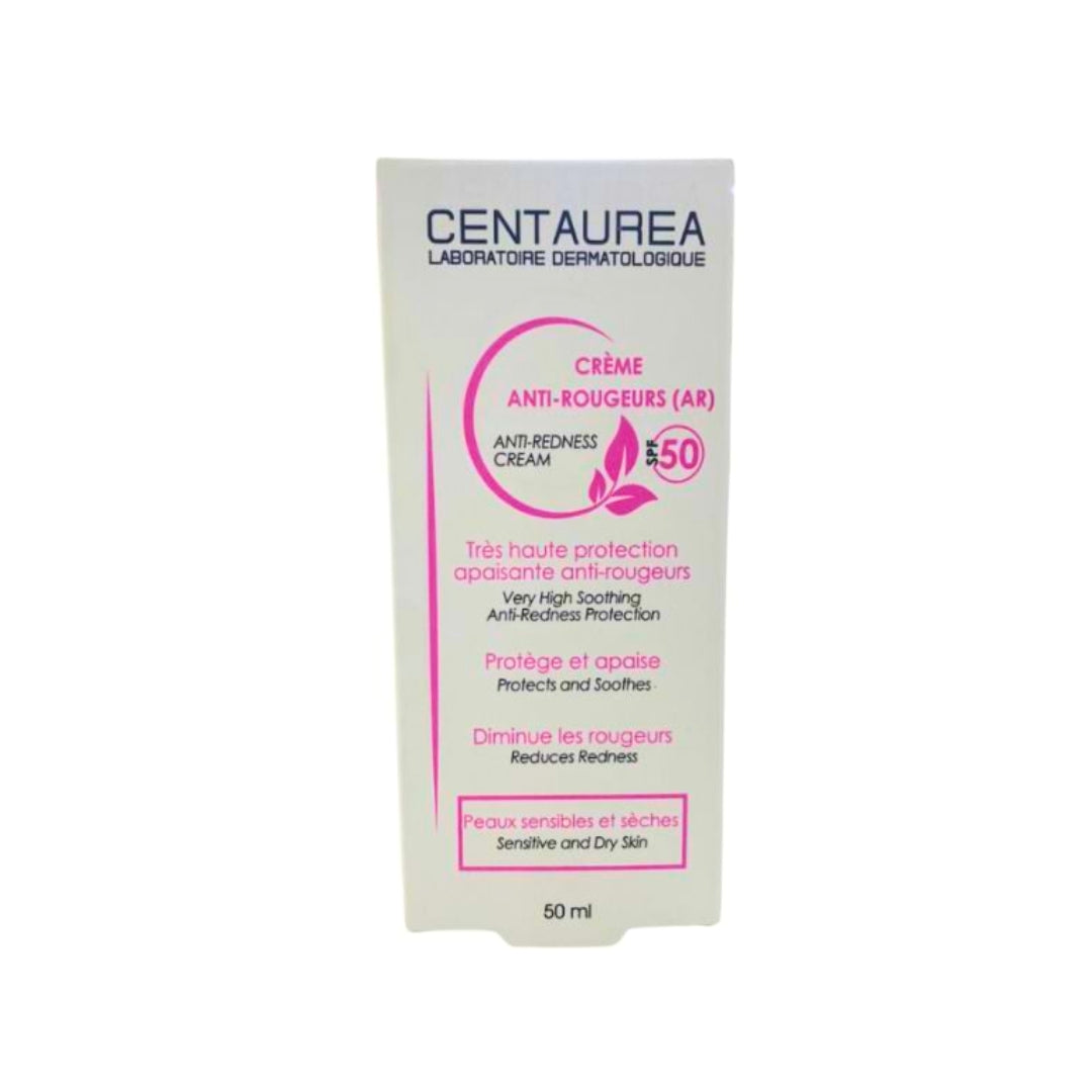 Tube Centaurea Crème Anti-Rougeurs SPF 50 50 ml