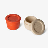 Citron Lot de 2 Mini Boîtes à Sauce 16 ml - Beige et Brick