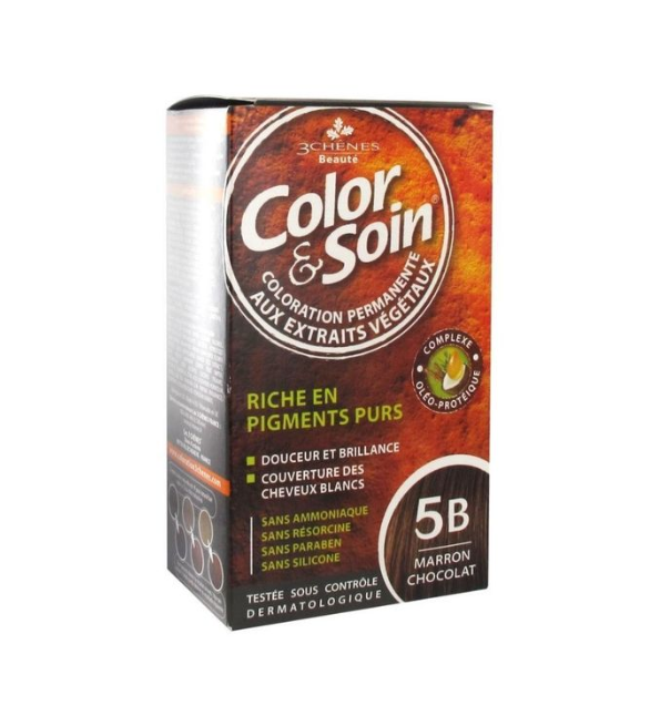 Color & Soin coloration 5B Marron Chocolat – boîte